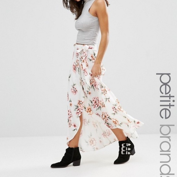 ASOS Petite Dresses & Skirts - HP ASOS New Look Petite Wrap Floral Midi Skirt NWT